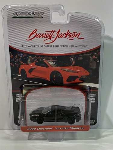 2020 Chevrolet Corvette Stringray Negro 1:64 Escala Greenlight 37220F