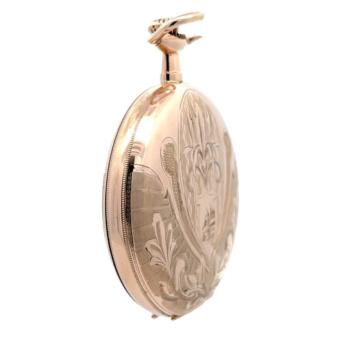 Illinois Hunting Hunter BASCH & CO Pocket Watch Gold Filled C.1917 - Serviced - Picture 4 of 9