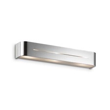 APPLIQUE PARETE LED DESIGN MODERNO CROMO ACCIAIO 2 O 3 LUCI POSTA CROMO AP
