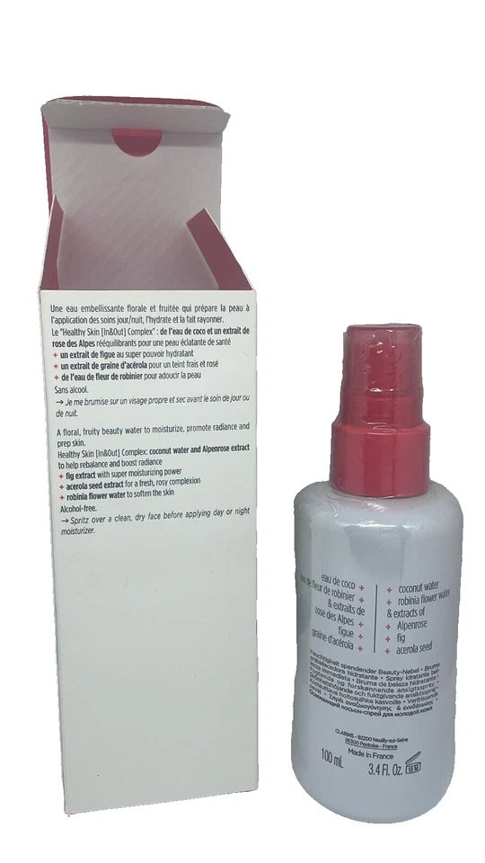 Niebla corporal hidratante Clarins RE-FRESCA agua de coco y extracto de rosa alpina 3,4 oz Foto 3 de 4