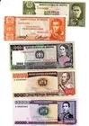 LOT SET SERIES 5 BANKNOTES Bolivia BOLIVIA BOLIVIANOS 1962 1984 NEW UNC