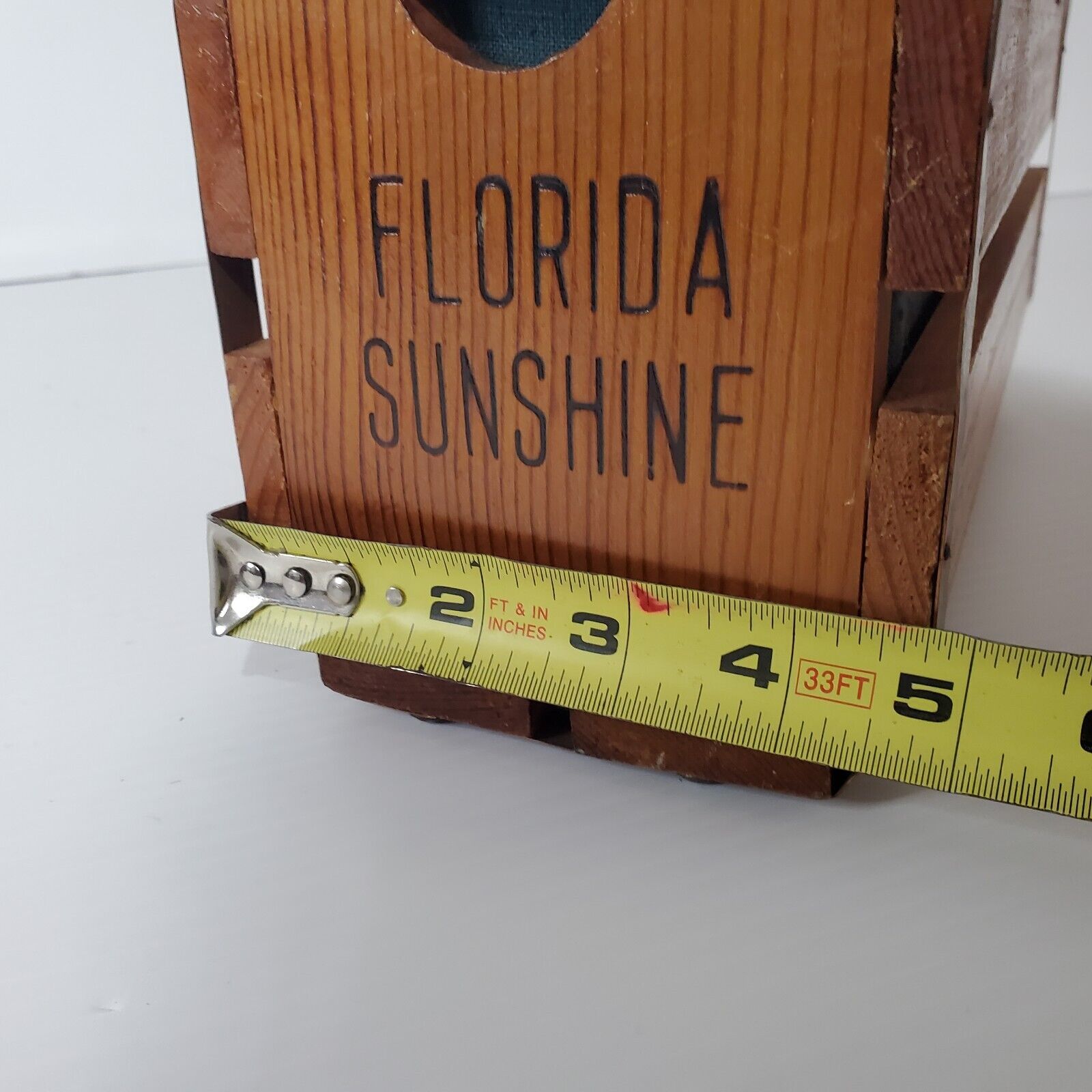 Florida Sunshine Vintage Purse Wood Box Mid Centu… - image 11