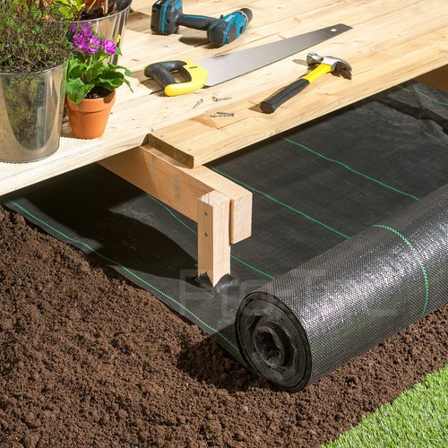 Weed Control Fabric Heavy Duty Ground Cover Membrane Sheet Garden Landscape - Picture 3 of 26