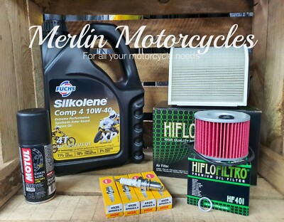 YAMAHA XJR1300 1999- 2006 SILKOLENE COMP 4 10w40 SERVICE KIT inc SUMP WASHER