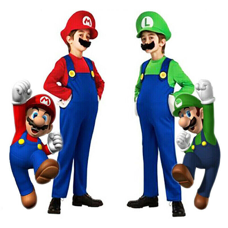 Disfraces para niños Cosplay Super Mario Luigi hermano mono carnaval carnaval