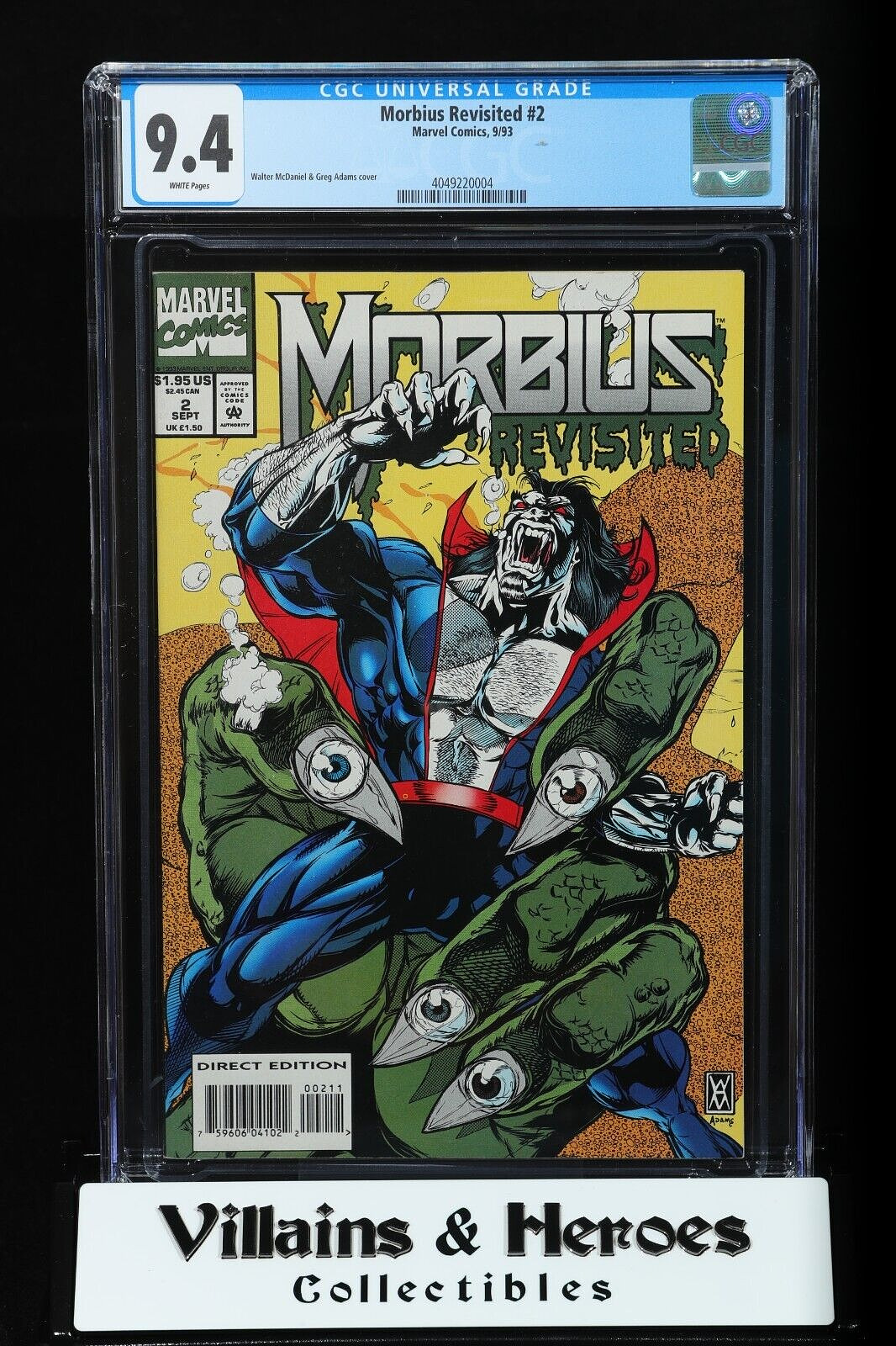 Morbius Revisited #2 ~ CGC 9.4 ~ Marvel Comics (1993)