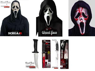 Fun World Scream Masken Messer Degen Halloween Kostüm Masken & Accessoires
