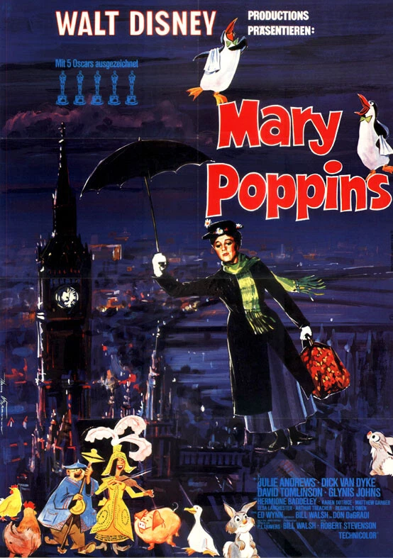 Mary Poppins ORIGINAL A1 Kinoplakat Walt Disney / Julie Andrews / Dick van Dyke - Bild 1 von 1