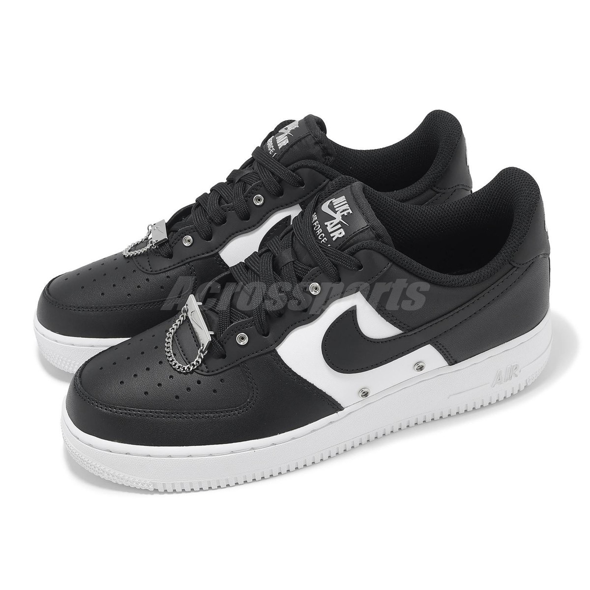 Nike Air Force 1 07 PRM AF1 Silver Chain Black Men Casual