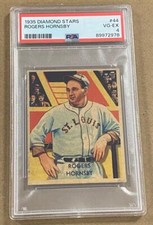 1935 DIAMOND STARS ROGERS HORNSBY #44 PSA 4 VG-EX.