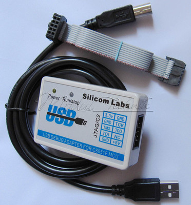 C8051F MCU Emulator U-EC6 USB Debug Adapter Downloader JTAG/C2 Mode with Cable