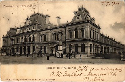 CPA AK ARGENTINIEN Erinnerung an Buenos Aires Bahnhof des FC del Sud (1218860)