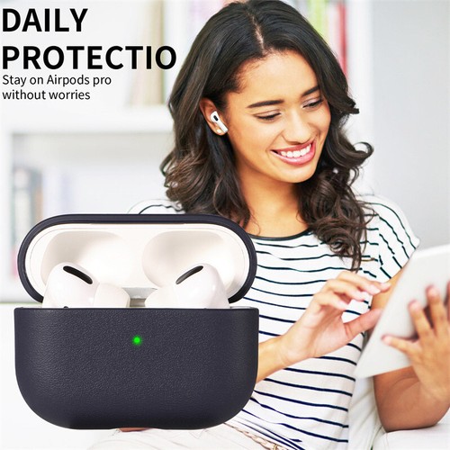 Leather grain Case For AirpPods Pro 2 Case Airpods 4 3 AirPods Pro cover Apple B - Foto 8 di 32