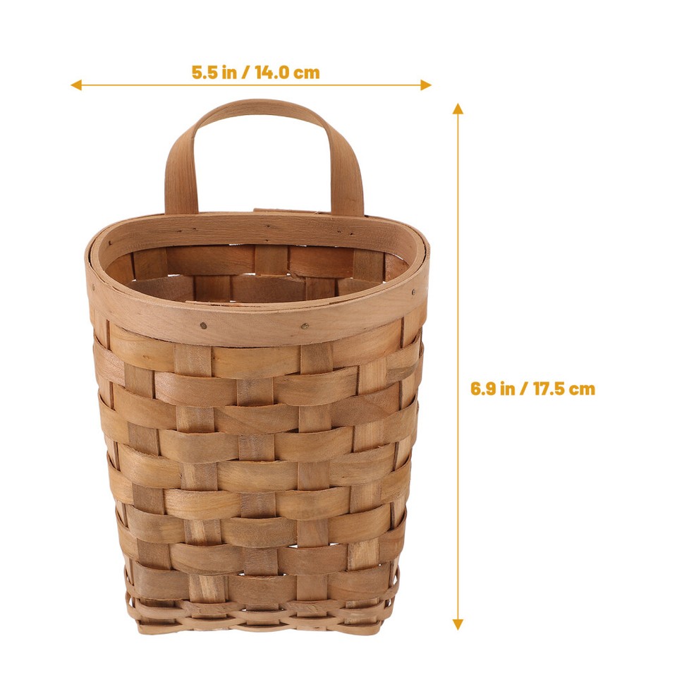 Hanging Wall Basket Wicker Baskets Onion Ginger Garlic Storage Bins