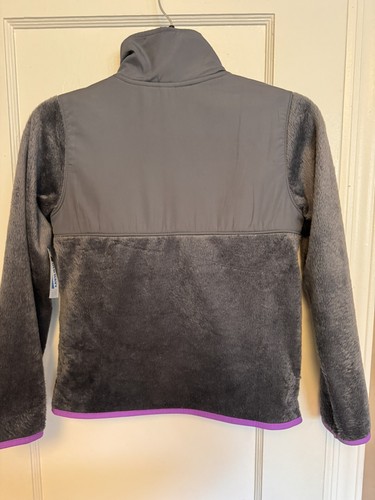 OLD NAVY Girls Fleece Jacket Full Zip GREY NWT MEDIUM 8 Polyester - Picture 3 of 4