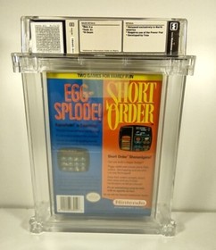 Short Order / EGG-Splode! New Nintendo NES Factory Sealed WATA Grade 9.6 A+ Mint