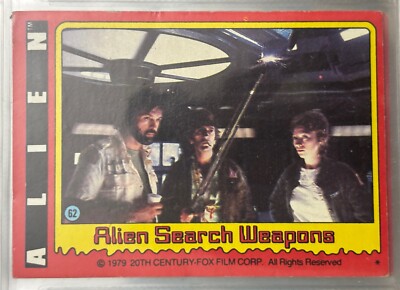 1979 Topps Alien #62 Alien Search Weapons 1 Star Card