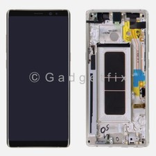 For Samsung Galaxy Note 8 Gold OLED LCD Display Touch Screen  Frame Replacement