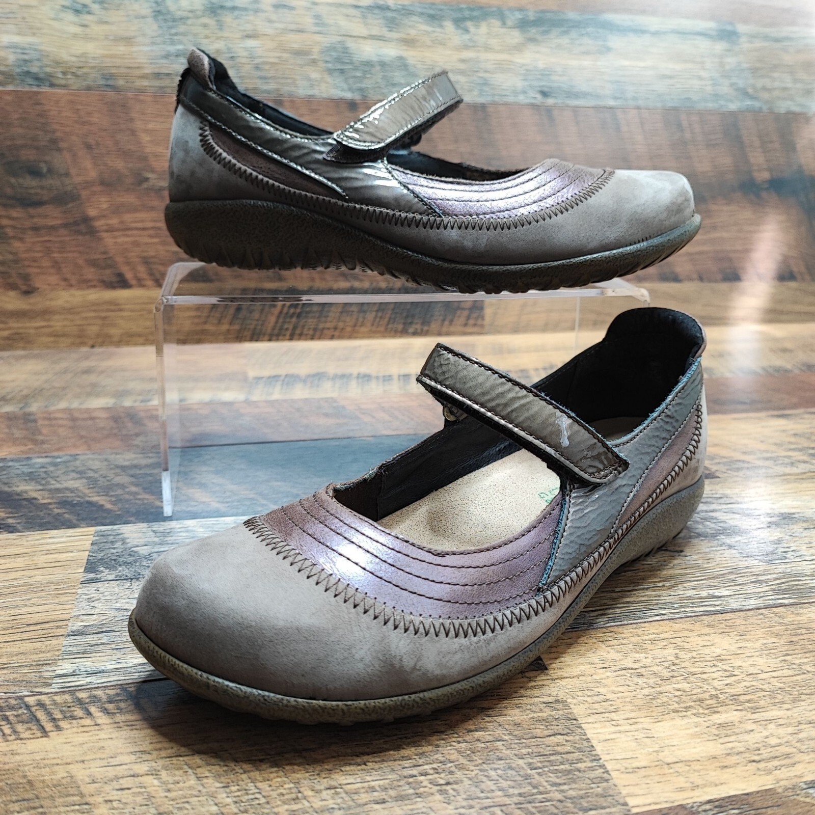 Naot Women's Kirei Tan Suede Slip On Mary Jane Flats Shoes Size 38EU/7US eBay