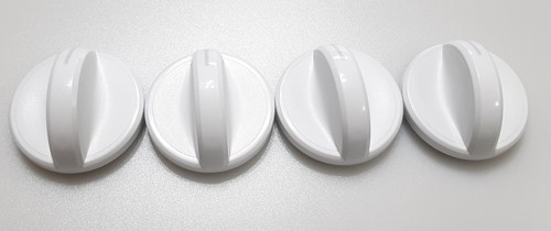 Whirlpool Electric Range Infinity Knob Set of 4 White with Gray Line PN: 9757132 - Picture 2 of 11