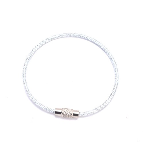20x Stainless Steel Wire Keychain Cable Key Ring Luggage Tags Loop w/ Screw Lock - Picture 43 of 48