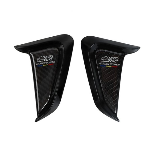 MUGEN Car Shark Gills Side Fender Emblem Vent Trim Cover Sticker ABS Carbon/F - Picture 5 of 10