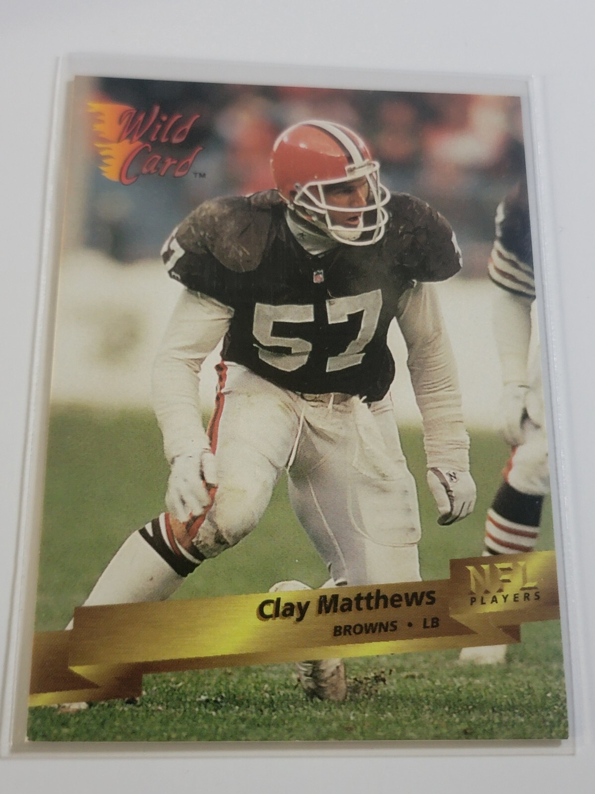 CLAY MATTHEWS 1993 Wild Card #44.  BROWNS