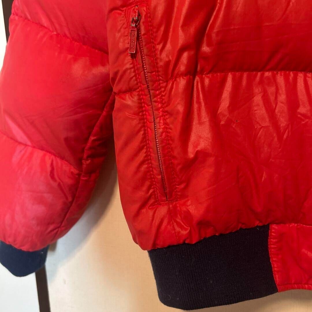 80s Moncler Asics Red Down Jacket Vintage Ski Wear JPN Size 80s Moncler Asics Red Down Jacket Vintage Ski Wear JPN Size