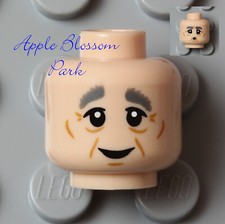 NEW Lego Light FLESH MINIFIG HEAD  - Male Gra...