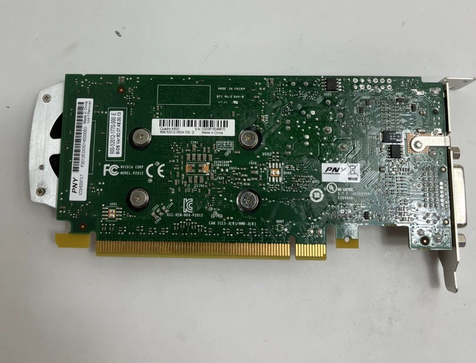 JobLot 5x PNY NVIDIA Quadro K620 2GB GDDR3 - Graphics Card Low Profile Ref:1415 - Image 4 of 4