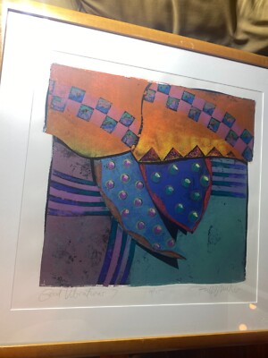 Large Bill Wheeler ''Good Vibrations'' Serigraph 19/75 - Hand Signed And Framed