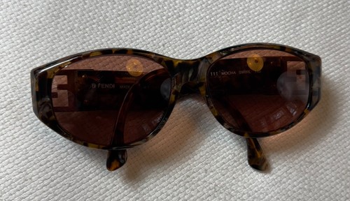 Fendi FS 111 MOCHA SWIRL 140 sunglasses Vintage; Frames Only - Picture 8 of 8