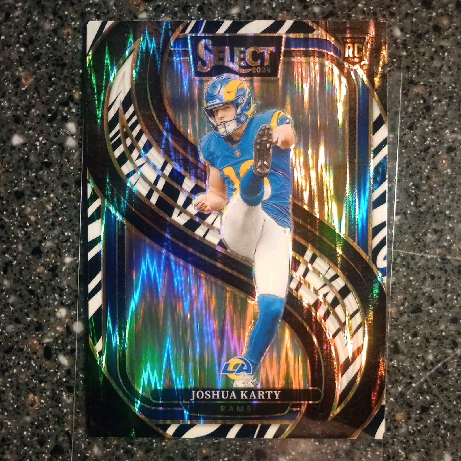 Joshua Karty Panini Select #164 Zebra Prizm
