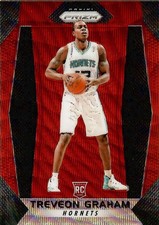 TREVEON GRAHAM 2017-18 Panini Prizm Ruby Wave Prizm #239 Rookie CHARLOTTE