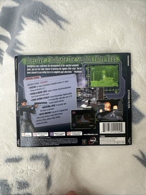 PlayStation 1 PS1 Back Cover Art Only Syphon Filter 