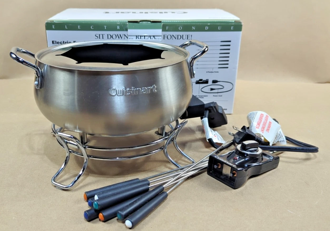 Cuisinart CFO-3SS Electric Fondue Set Brushed Stainless Series 3-Quart
Opens in a new window or tab
