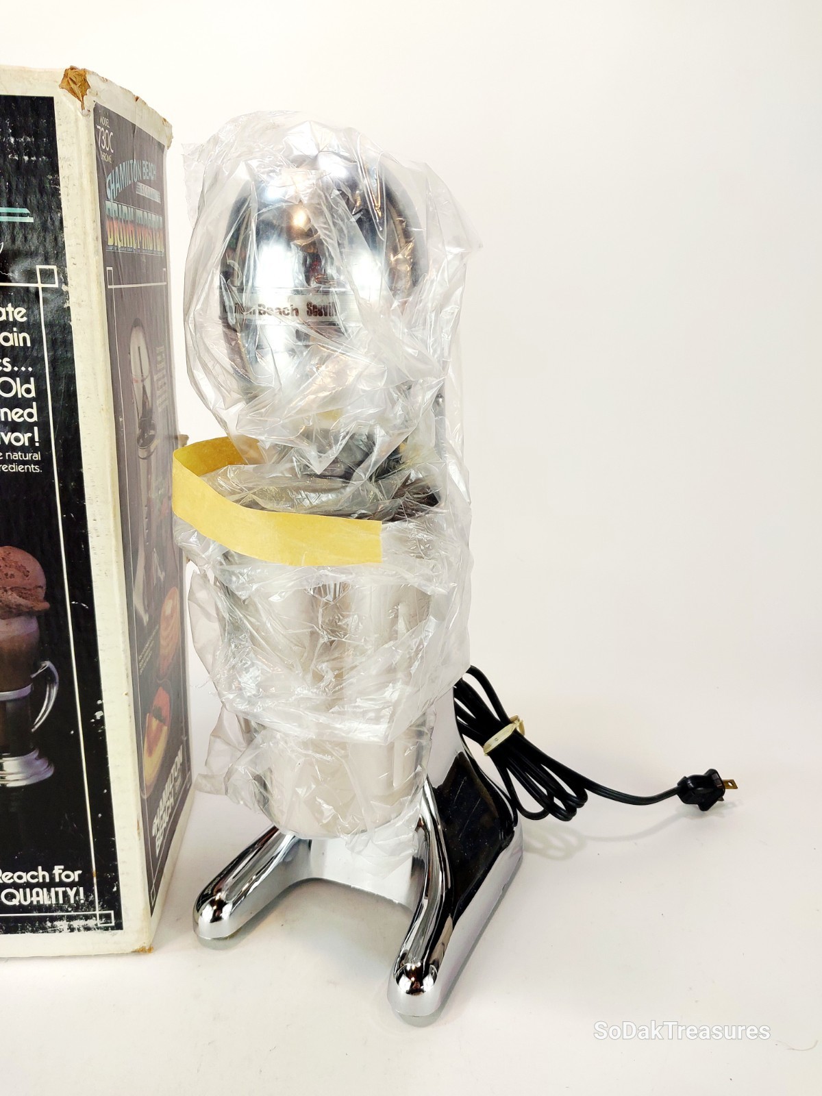 NIB Vintage Hamilton Beach Drinkmaster 730C Chrome