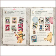 Vintage Classic Winnie the Pooh Scrapbook Page Kits Lot Christmas  Celebration