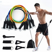 Premium 11-Piece Resistance Band Set Full-Body Home Gym System