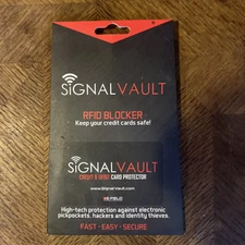 SignalVault RFID Blocking Credit/Debit Card Protectors (As seen on Shark Tank)