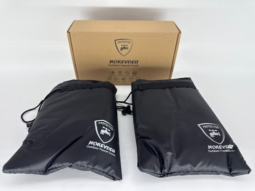 Mokeyder Faucet Cover 2 Pack 7x10 Outdoor Freeze Protection Insulated Black