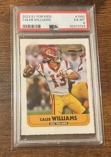 2023 SPORTS ILLUSTRATED FOR KIDS CALEB WILLIAMS PSA 6 ROOKIE NFL DRAFT USC SI