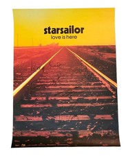 Starsailor Signed 18x24 Love Is Here Album Lp Cd Poster