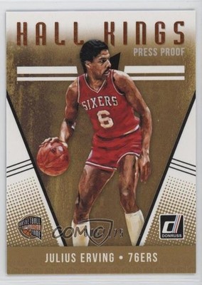 2018 Panini Donruss Hall Kings Press Proof Orange /125 Julius Erving #28 HOF 6rq