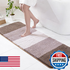 Exclusivo Mezcla Bathroom Rugs Mat 24x70, Extra Soft Non Slip Absorbent Water Mi
