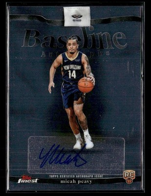 2025-26 Finest Micah Peavy Baseline Autographs auto card