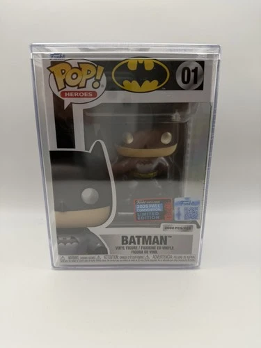 Funko Pop! DC Mystery Box Metallic Batman #01 2025 NYCC Shared Sticker LE 2000