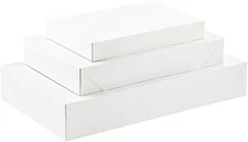 All Day Gifts 12-Pack White Gift Boxes with Lids – Multi-Pack Gift Boxes 3 Sizes