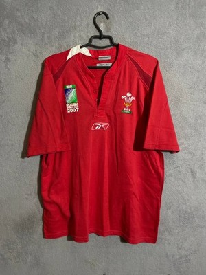 Wales Jersey Home Rugby Union Shirt Red World Cup 2007 Reebok Men Size L