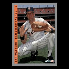 Dan Walters Rookie #149 1993 Fleer San Diego Padres Baseball Card MLB. rookie card picture